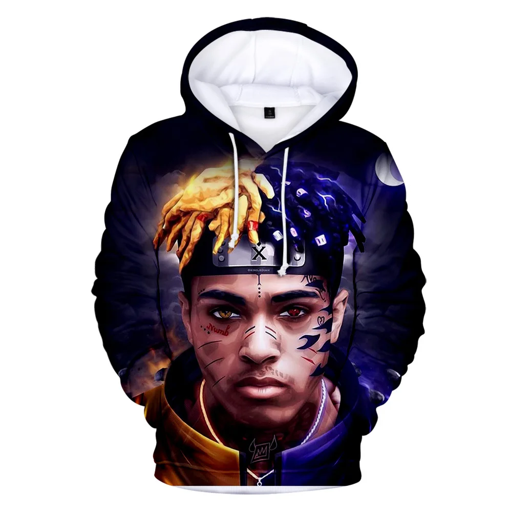 Новинка толстовка с капюшоном в стиле рэпера XXXTentacion свитшот для мужчин и женщин
