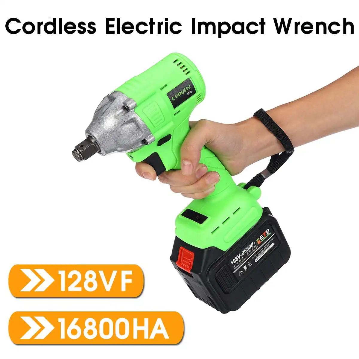 

Cordless Electric Wrench Waterproof Electric Wrench Impact Driver Socket Dirll 2.5A Lithium Battery Wrench Hand Free Shippin