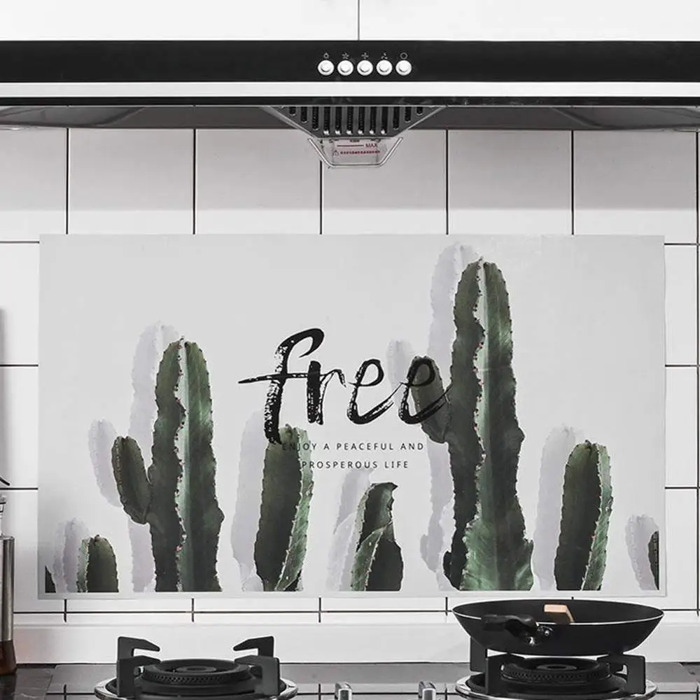 

Household Stove Tile Wall Stickers Kitchen Wallpaper Stickers Self-Adhesive High Temperature And Oil Resistant Supplies