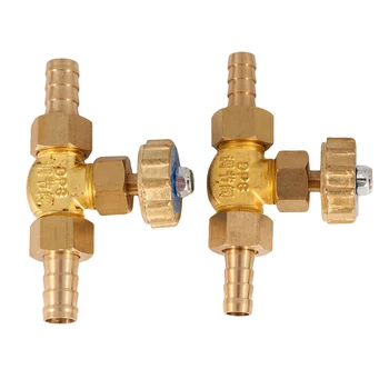 

1Pc 8mm/10mm ID Hose Barb Brass Parallel Needle Valve For Gas Max Pressure 1 Mpa High Quality Durable 2020 New