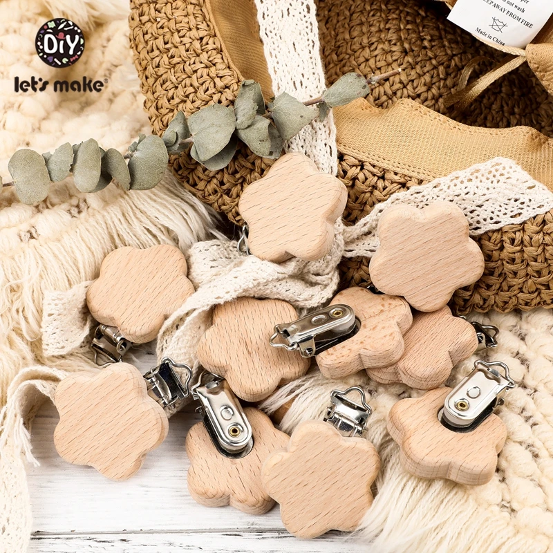 Let's Make 1pc Pacifier Chains Safe Teething Chain Baby Teether Eco-friendly Pacifier Clips Holder Chain Kids Blanket Clips