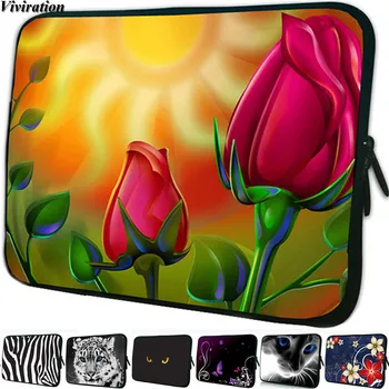 

Universal Computer Laptop Sleeve Neoprene Case Cover 12 Inch Women Zipper Casual Notebook Bag 11.6 12.2 12.1 Carry Prints Pouch