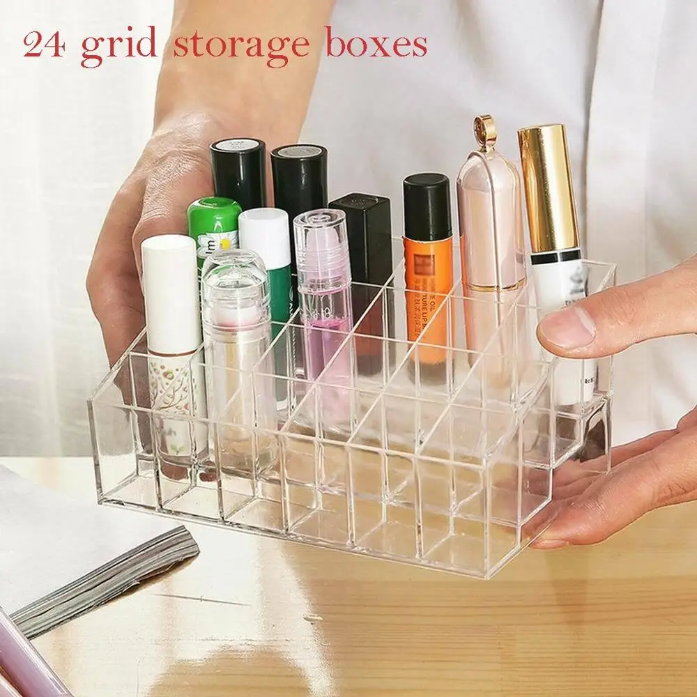  Desktop Sundries Storage Box Makeup Organizer For Cosmetic Make Up Brush Storage Case Home Office B