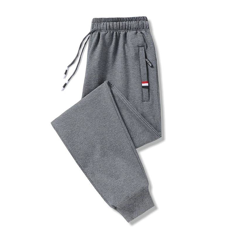 Men\'s Sweatpants Sportswear Elastic Waist Casual Cotton Track Pants Stretch Trousers Male Black Joggers Plus Size Large 5XL 8XL