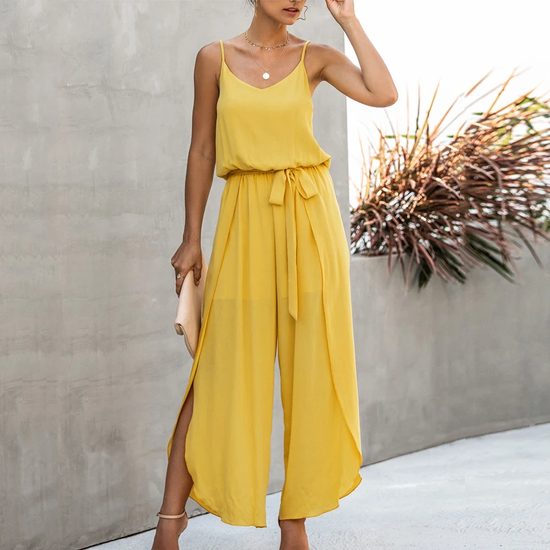 side split jumpsuit