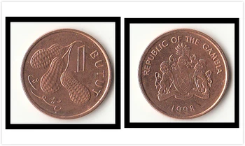 

Gambia 1 layout 1998 edition Coins Africa New Original Coin Unc Collectible Real Rare Commemorative