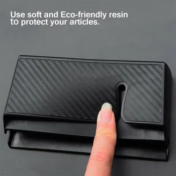 

Car Storage Box Interior Organizer Accessories Holder Black PVC Reusable