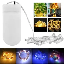 

2022NEW 2M LED Fairy String Lights Battery Operated 20LEDs Copper Wire Christmas for Home Party Wedding Decoration