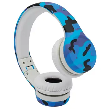 

Kids Headphones, Hisonic Volume Limited with share port camouflage design kid headset for boys