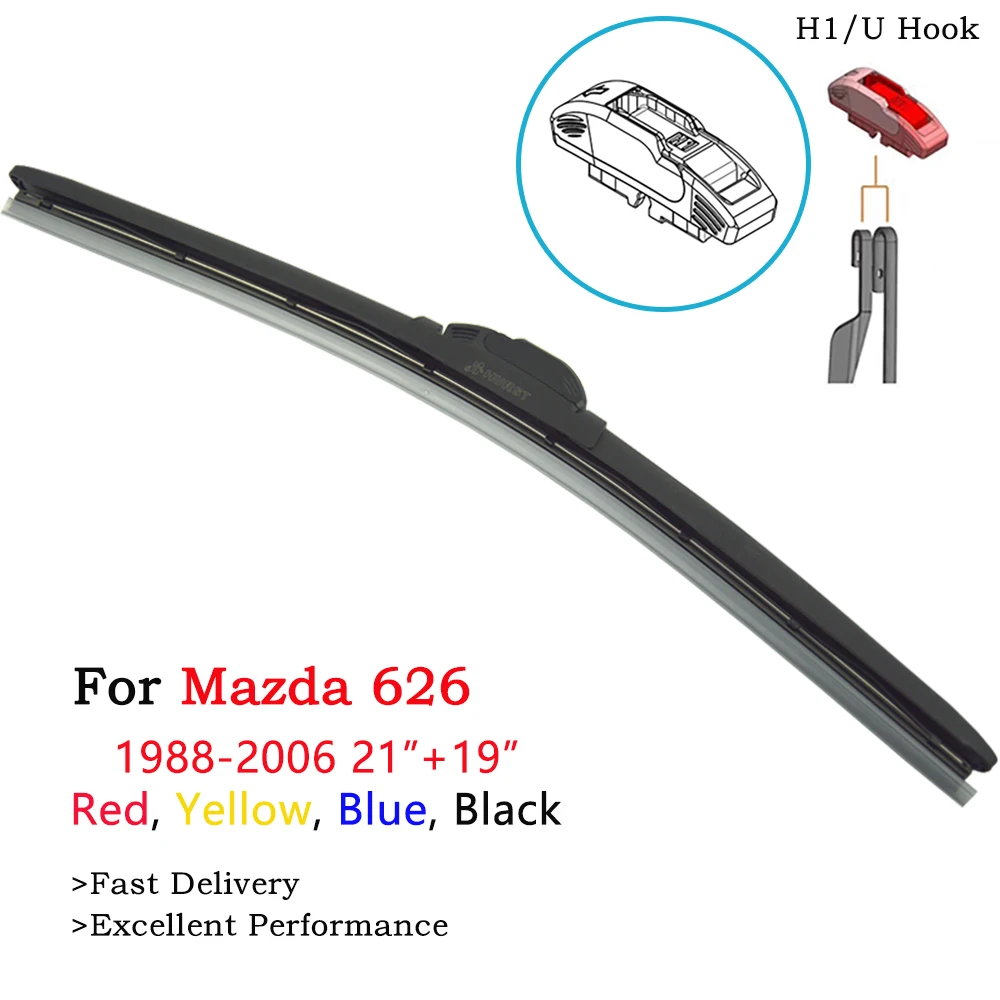

HESITE Color Hybrid Windshield Wipers For Valvula IAC Cejas 626 GF SW Hatchback Station Wagon Escala Capella Empaquetadura 1998