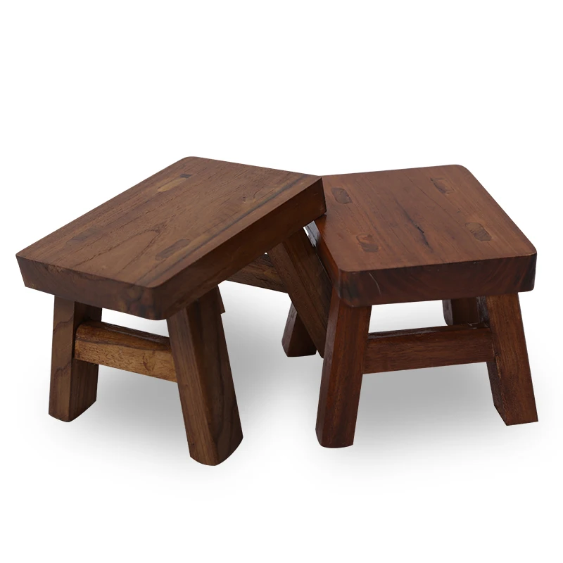

Solid Wood Shoe Bench Stool Children's Adult Stool Living Room Home Small Bench Sofa Tea Table Chair On-slip Bath Bench Stool