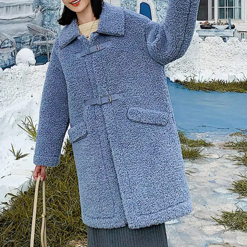 RealShe, Женская куртка, отложной воротник, длинный рукав, карманы, шерсть, пальто и куртки для женщин, Осень-зима, повседневное шерстяное пальто для женщин