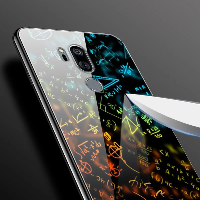 Premium Tempered Glass Case with Space-Themed Design and Enhanced Bumpers