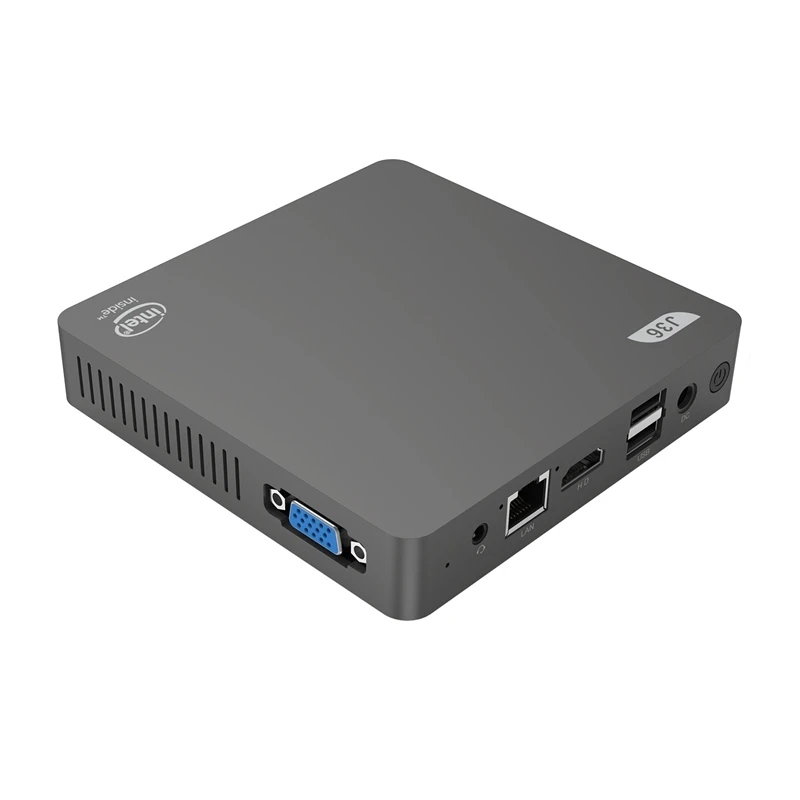 J36-V Мини ПК Windows 10 Intel Celeron J3160 4 Гб+ 64 Гб 2,5 дюйма HDD 2,4 ГГц/5,8 ггц WiFi BT4.0 USB3.0 HDMI+ VGA Мини компьютер
