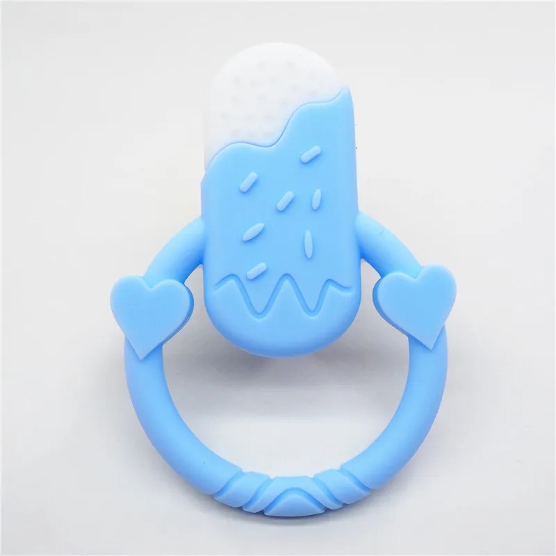 Chenkai 10 шт. силиконовый Прорезыватель для мороженого DIY Детская лекарственная соска пустышка Прорезыватель игрушка ремесло BPA бесплатно - Цвет: Blue