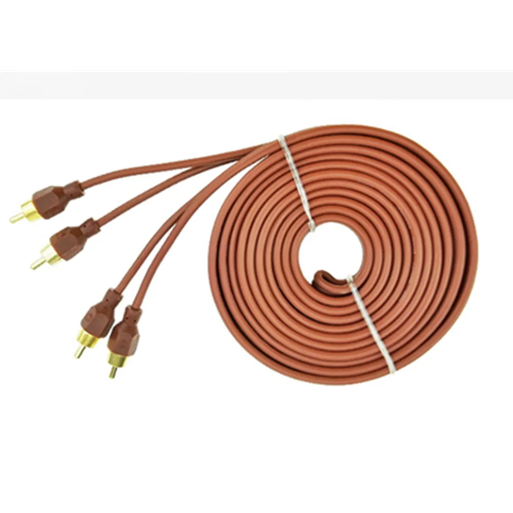 

Car audio dedicated pure copper audio signal cable 5M to DVD player power amplifier subwoofer