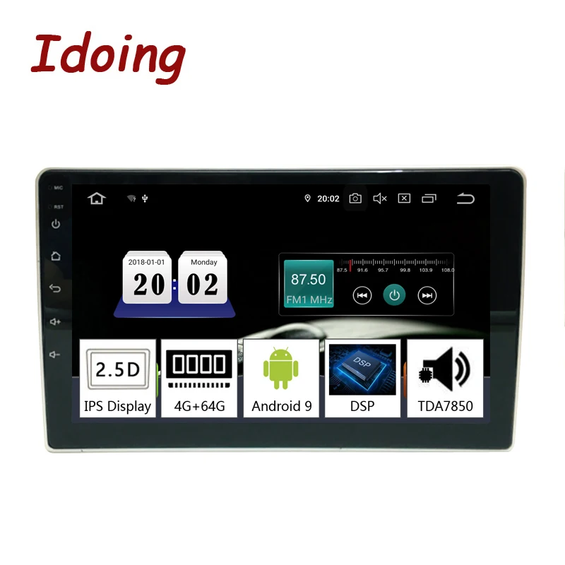 Best Idoing 9" 2.5D Car Android 9.0 Multimedia Player For Peugeot 307 307CC 307SW 2002-2013 PX5 4G+64G 8 Core GPS Navigation NO 2din 1