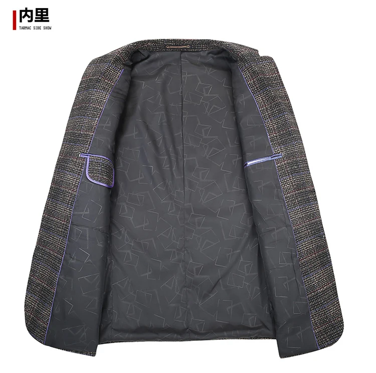 Размер 8XL 7XL 6XL Винтажный клетчатый блейзер в английском стиле Мужской Блейзер пиджак деловой Повседневный свободный Блейзер Masculino