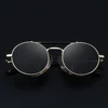 MuseLife gafas De Sol redondas De Metal Retro Steampunk para hombre y mujer gafas De diseño De marca Oculos De Sol ► Foto 2/6
