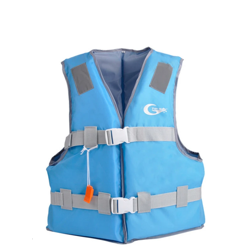 410D дети спасательный жилет ткань Оксфорд куртка регулируемый одежда для плавания на лодках дрейфующий парусный спорт Рыбалка Каяк детский спасательный жилет - Цвет: Синий
