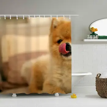 

Animals Dog Akita JapaneseShowerCurtain-DecorativeFabricShowerCurtains