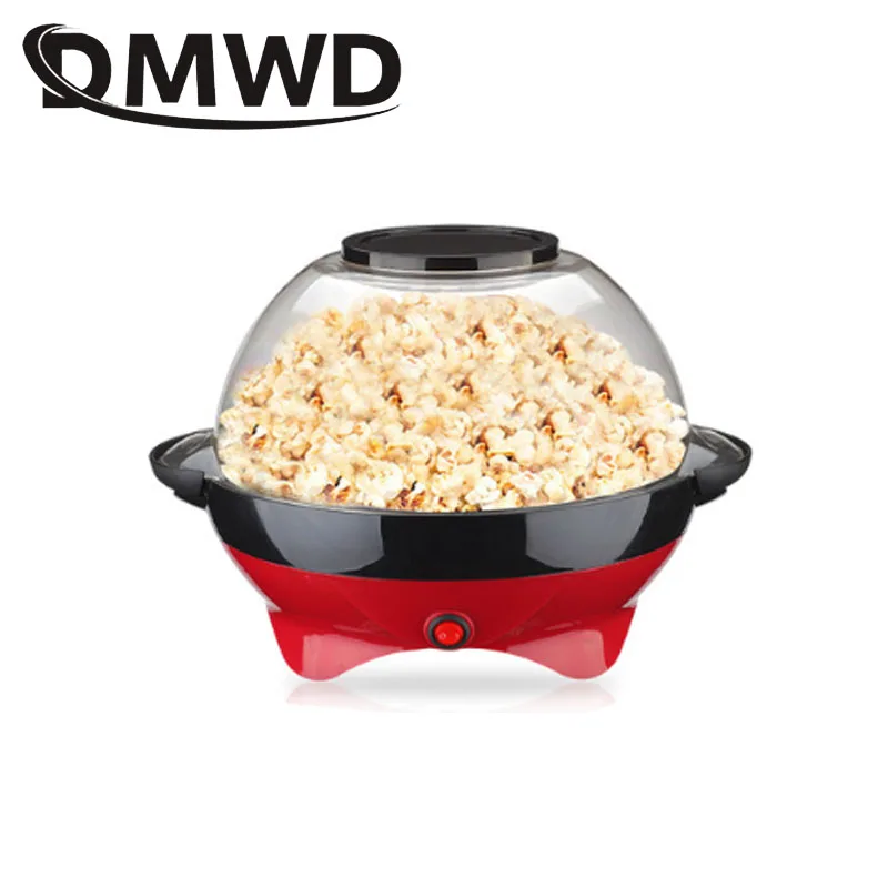 Household Mini Electric Oil-popped Hot Air Popcorn Making Machine Popcorn Maker DIY Oil Sugar Corn Popper Bakeware Removable EU