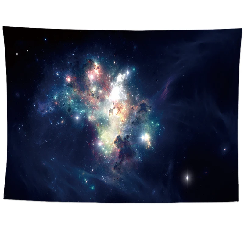 Galaxy психоделический гобелен, Настенное подвесное одеяло, декоративный настенный ковер для гостиной, на заказ