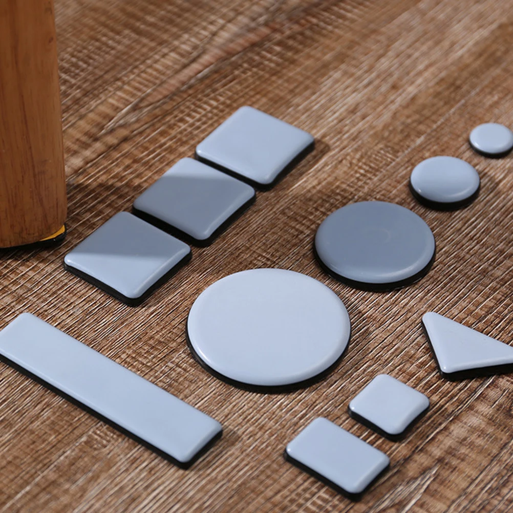 Self-Adhesive Furniture Sliding Mats Home Table Chair Feet Pads 2 Styles 16PCS furniture gliders