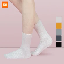 Новые Xiaomi Mijia Youpin 3 пары/5 пар Женские японские ребристые носки без пятки высокое качество чесаный хлопок