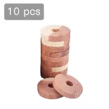 Горячая 10 шт./компл. кедровый деревянный блок кедровое деревянное кольцо деревянный круглый шкаф натуральный чистый Deworming камфорные шарики Прямая поставка