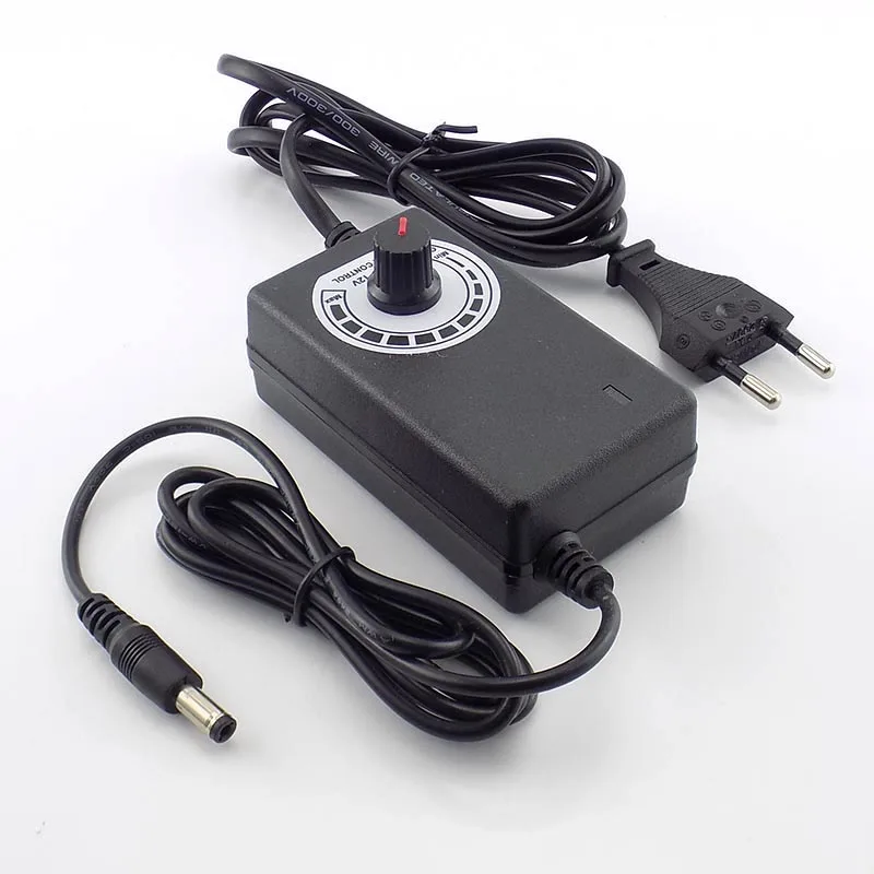 AC 100-220 В к DC Регулируемый адаптер 3-12 В 2.0A CCTV Блок питания камеры питания зарядное устройство для светодиодной ленты свет 5,5*2,5 мм L19