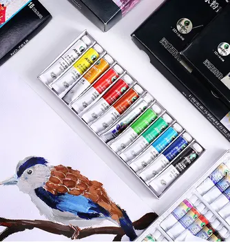

(12ml / pcs) 12/18/24/36 color gouache paint set art painting mineral oil painting pigment graffiti art special set