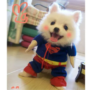 

2020 New Superman Clothes For Pets Dog Party Costumes Free Shipping