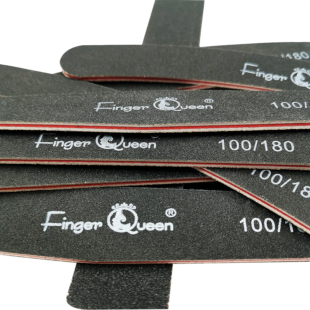 Fingerqueen 5 видов форм сильные толстые деревянные пилки для ногтей буферный Маникюр для ногтей Солнечный свет дерево шлифовальные пилки для ногтей FCR001