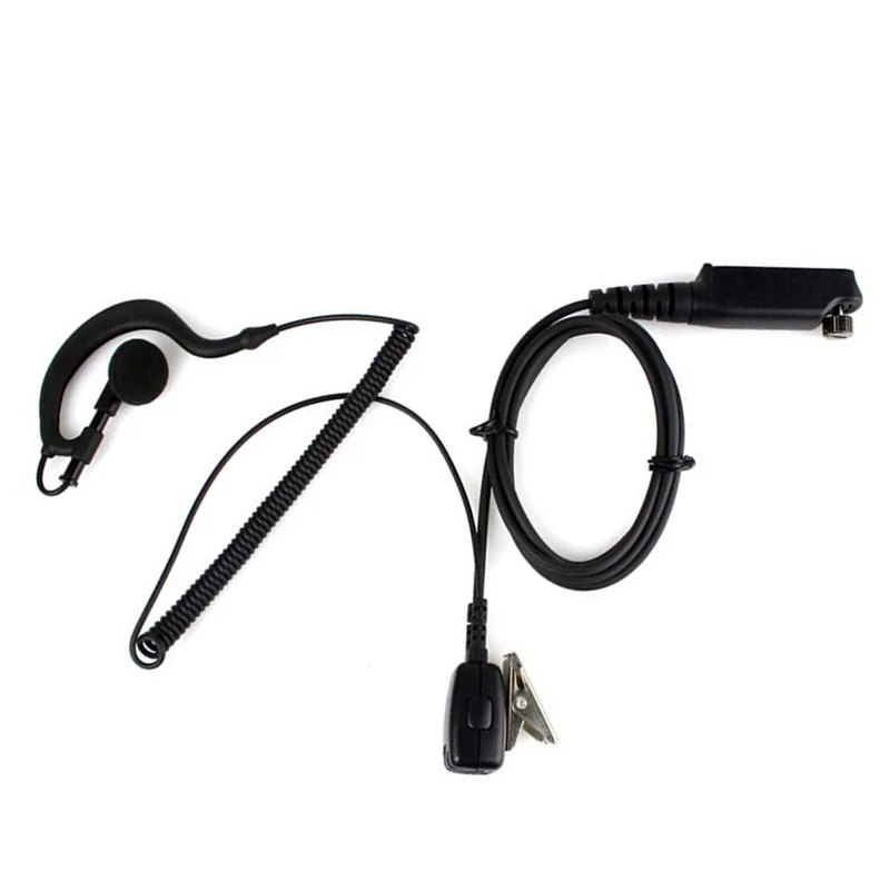 NEW PTT MIC G Shape Earpiece Headset for Sepura STP8000 Walkie Talkie Ham Radio Hf Transceiver Handy C1035A