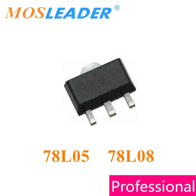 Mosleader 78L05 78L08 SOT89 1000 шт. 7805 7808 Сделано в Китае | Электроника