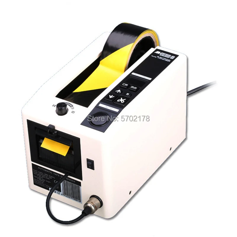 M-1000S 18W 자동 테이프 디스펜서 전기 접착 테이프 커터 절단기 5-999mm 고온 벨트 커터