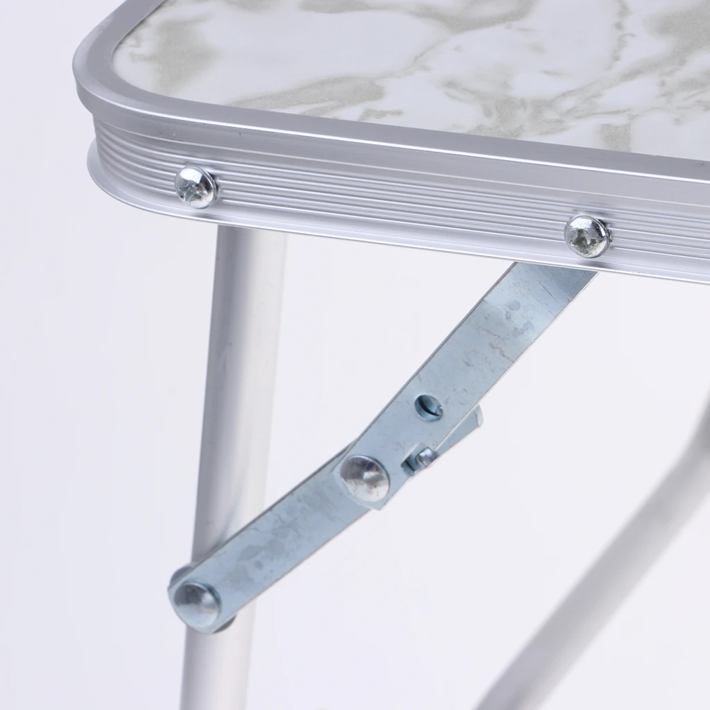 Aluminum Camping Folding Table Breakfast Serving Bed Tray Portable Picnic Table for Camping Hiking Outdoor Tools