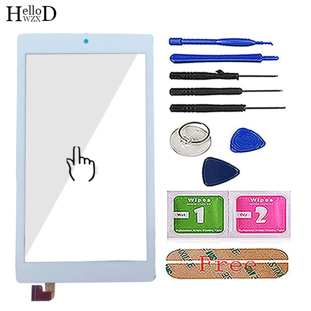 White With Tools 7 ''сенсорный экран для Alcatel ONE touch Pixi 4 8063 сенсорный экран дигитайзер Панель переднее стекло сенсорный экран Объектив сенсор инструменты клей - Цвет: White With Tools