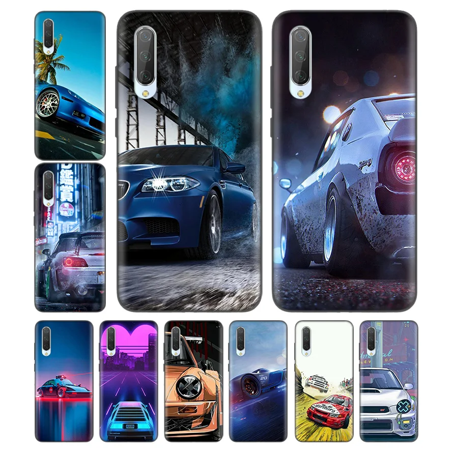 

Silicone Case For Xiaomi Redmi Note 7 7A 7S 6 6A 5 K20 Mi A1 A2 A3 8 9T CC9 CC9E GO Lite Pro F1 Cover Luxury Cars Pattern