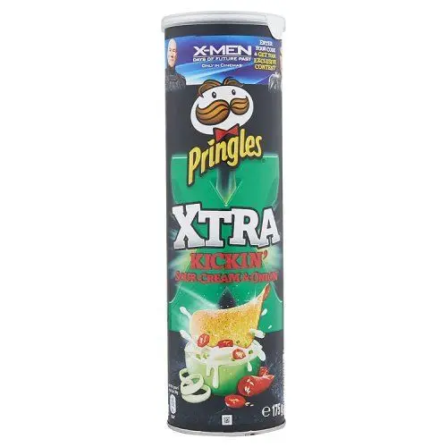 Pringles Xtra Kickin Sour Cream And Onion, 175g Snacks AliExpress