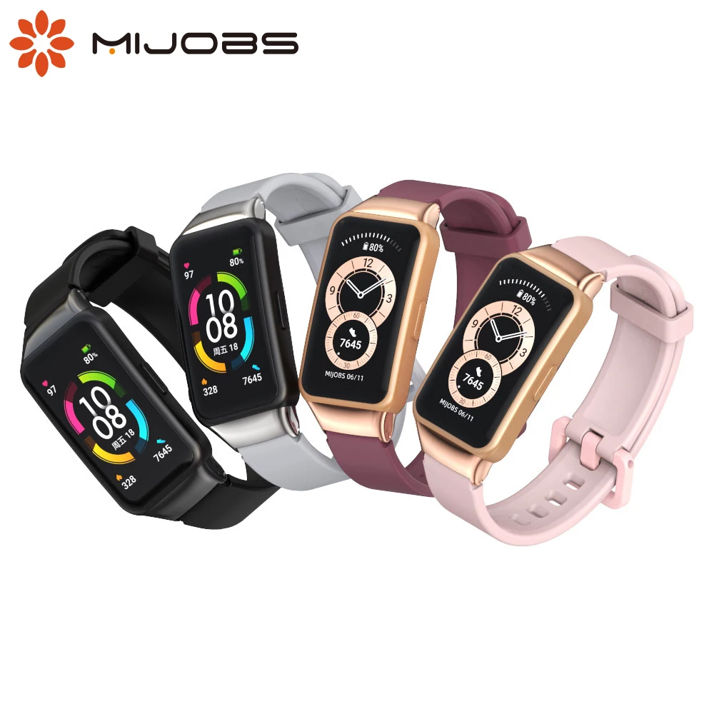 Cinturino Silicone Per Huawei Honor Band 6 - Ricambio Morbido, Regolabile, Multicolore (1 Pezzo + 2 Fibbie) - 2