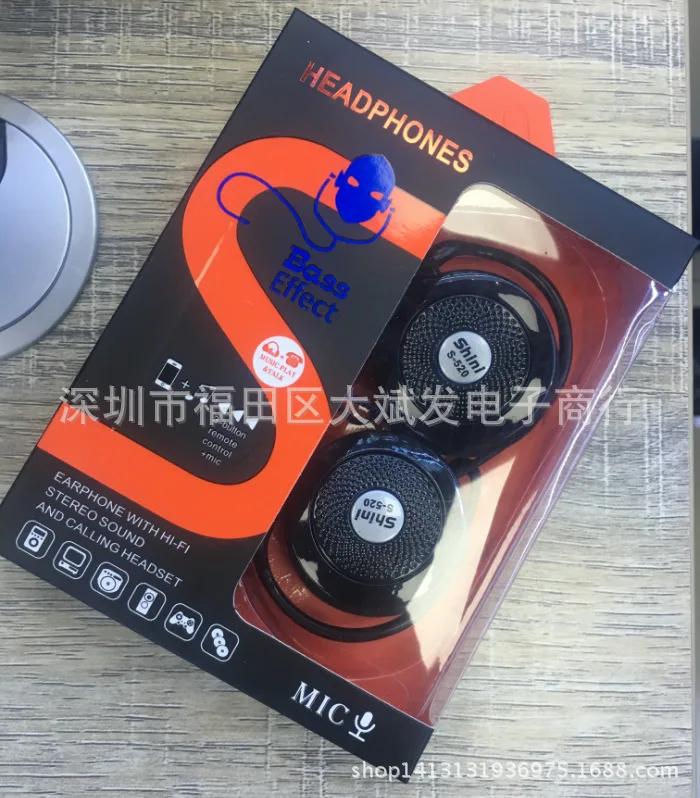 Wired In-ear Earphones Wholesale Universal MP3/MP4 Mobile Phone Computer Sports Ear Hook Wiring Earplug Hot Selling
