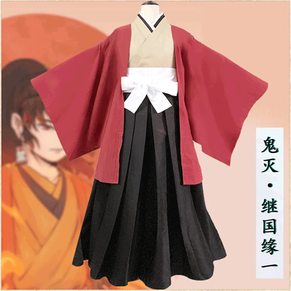 Demon Slayer:Kimetsu no Yaiba Kamado Tanjirou Agatsuma Zenitsu Tomioka Giyuu Nezuko Kimono Uniforms Cosplay Costume |