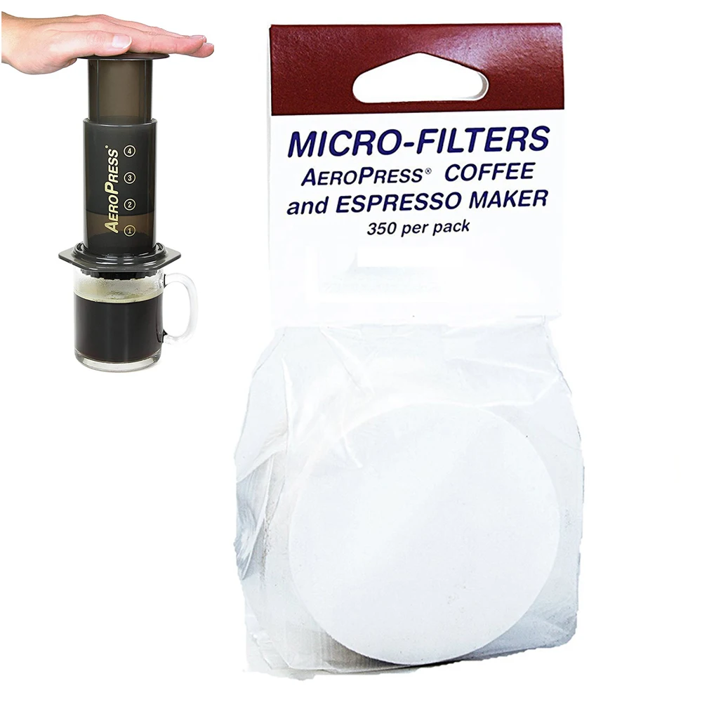 350 PCS Round Coffee Filter Paper Coffee Maker Replacement Professional Filters Strainers for