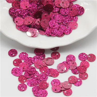 rose red 20g Круглые Блестки 10 мм Блестки Ткань пайетками Lentejuelas пуговицы прозрачные ремесло блеск для шитья свадебные аксессуары - Цвет: rose red 20g