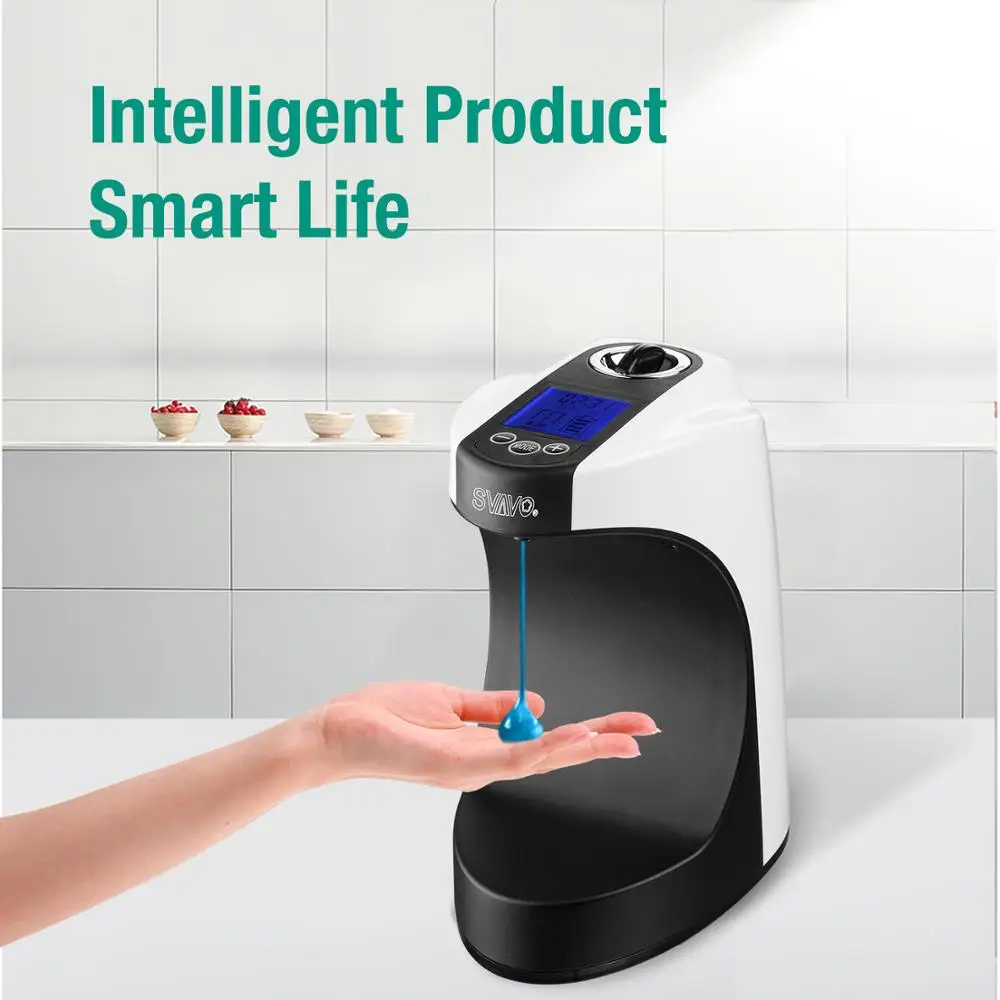 SVAVO многофункциональный автоматический дозатор мыла настольный ЖК-экран дозатор мыла с распылителем настенный 750 мл для кухни и ванной комнаты