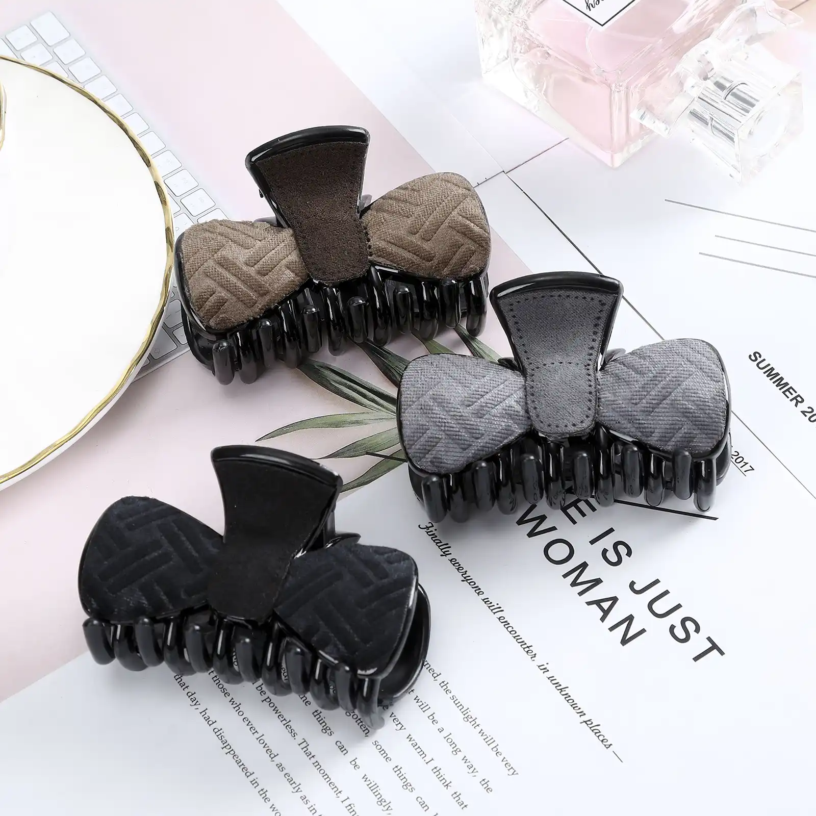 Dark Series Geometric Claw Hair Clips Hair Accessories For Mature Women Acrylic Hairpins Barrette Headwear Random Delivery Women S Hair Accessories Aliexpress