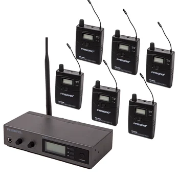 شراءOriginal Pasgao Professional Personal In-ear Monitor System Limiter Equalizer Focus Stereo Stage Ear Monitoring System