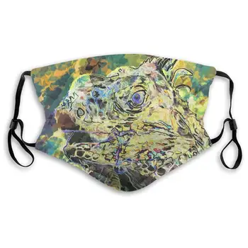 

Lizard Abstract Colorful Washable Reusable Mask, Anti Dust Half Face Mouth Mask For Kids Teens Men Women With Adjustable Ear